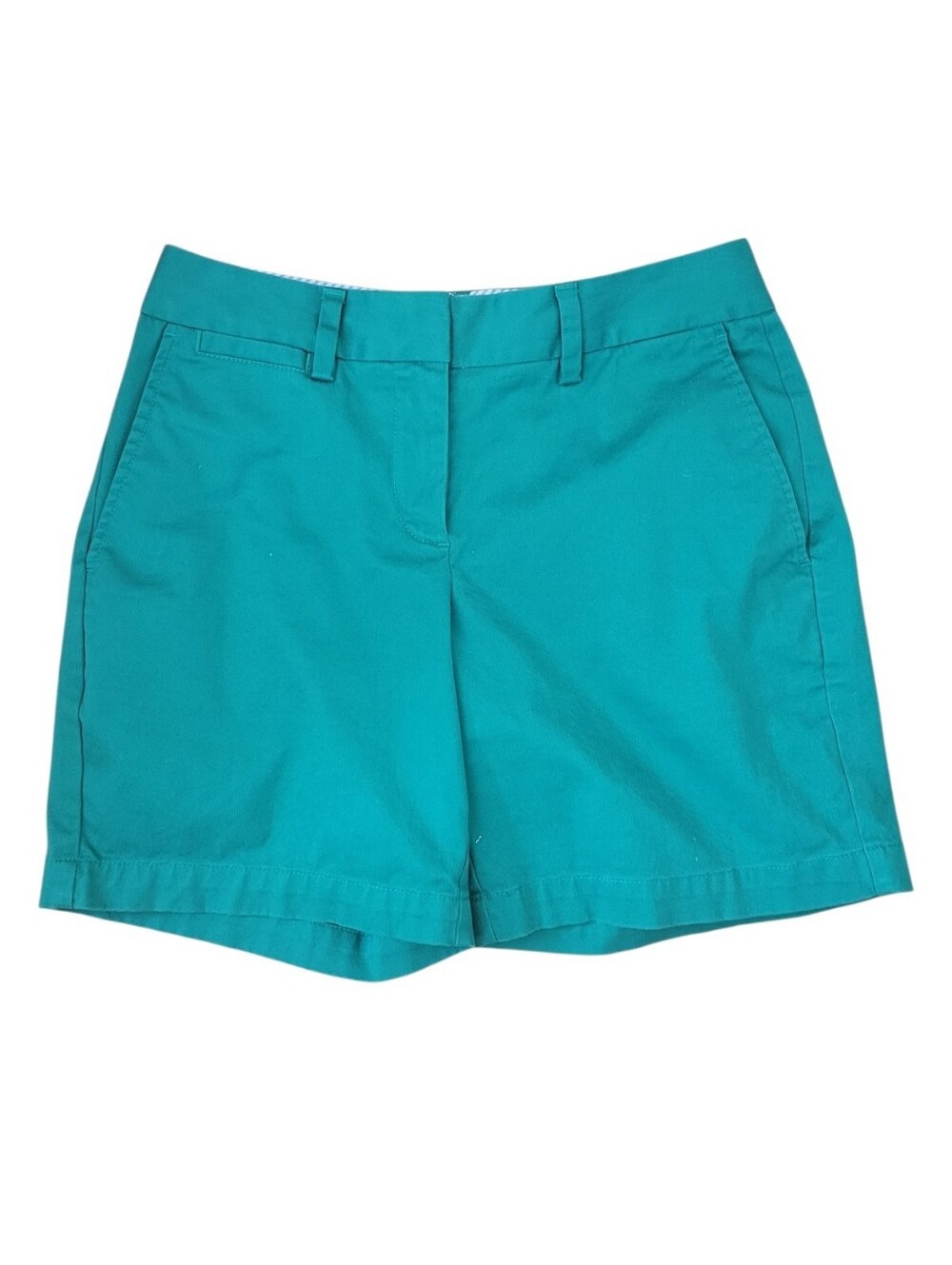Lands End Kelly‎ Green Chino Walking Shorts Size 2